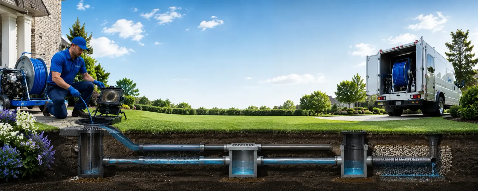 Outdoor drain cleaning information for Whitharral, TX